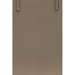 Beige Calf Leather Bos Taurus Shoulder Bag