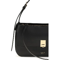 Black Calf Leather Bos Taurus Shoulder Bag