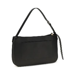 Black Calf Leather Bos Taurus Shoulder Bag