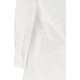 White Cotton Midi Skirt