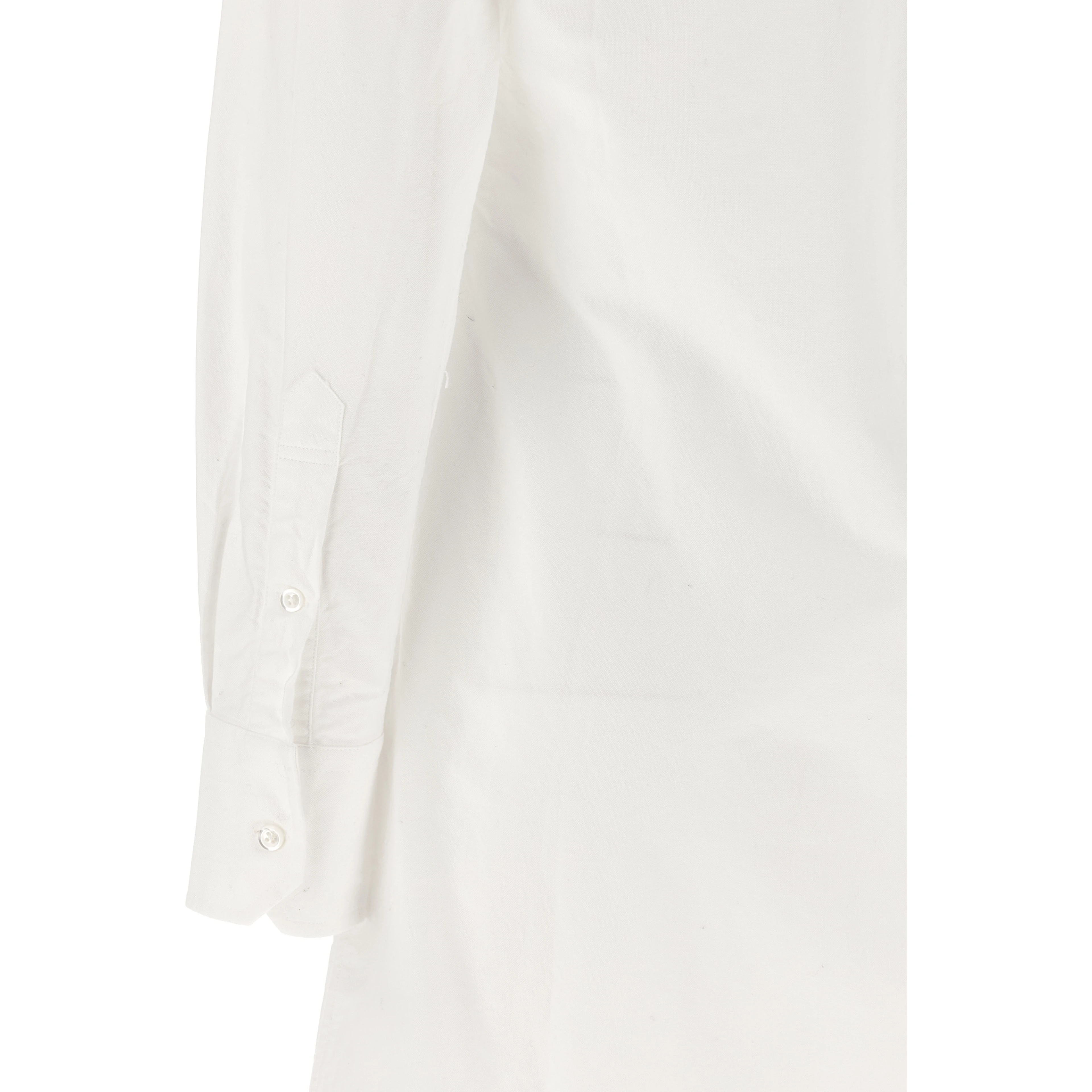 White Cotton Midi Skirt