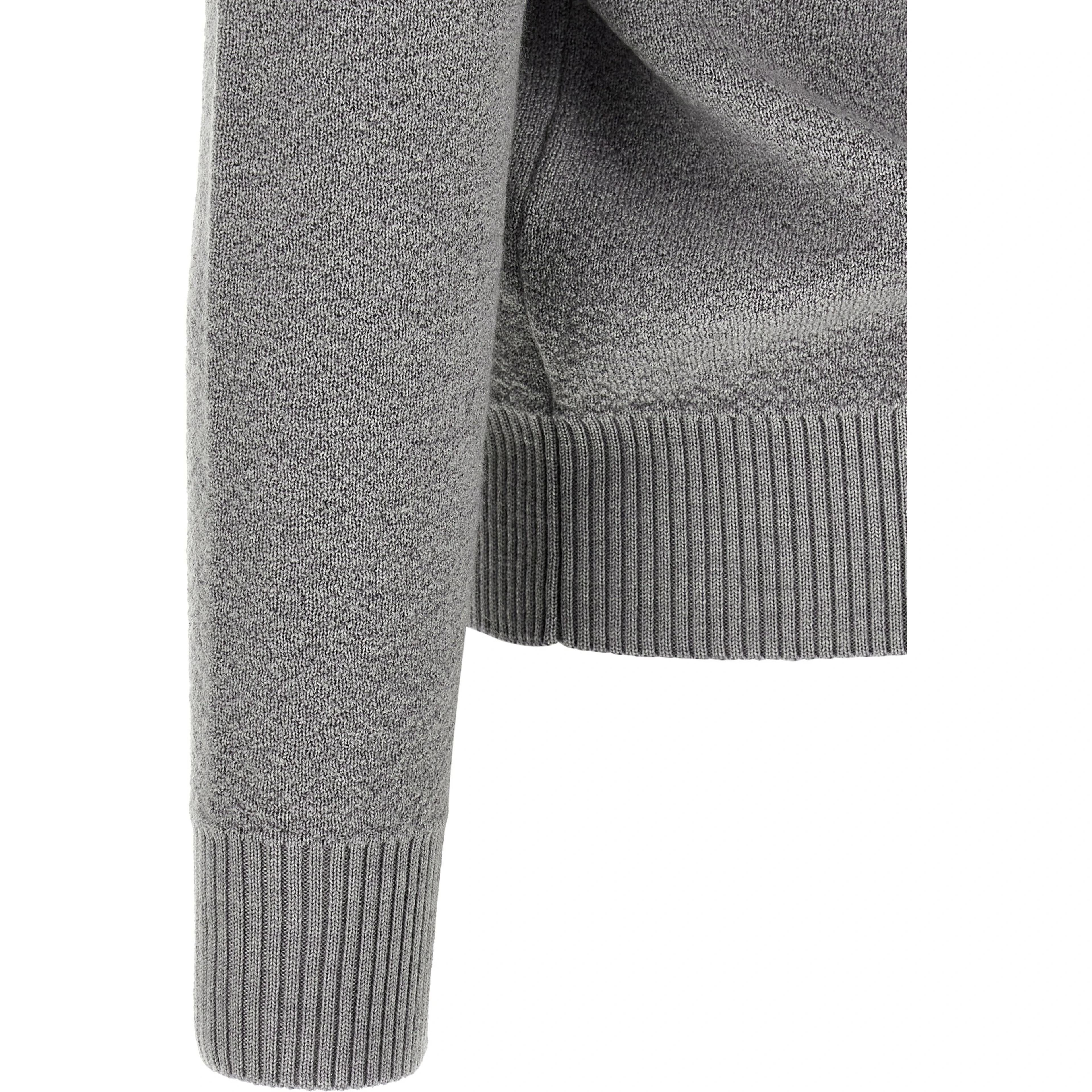 كارديجان رمادي من الصوف البكر