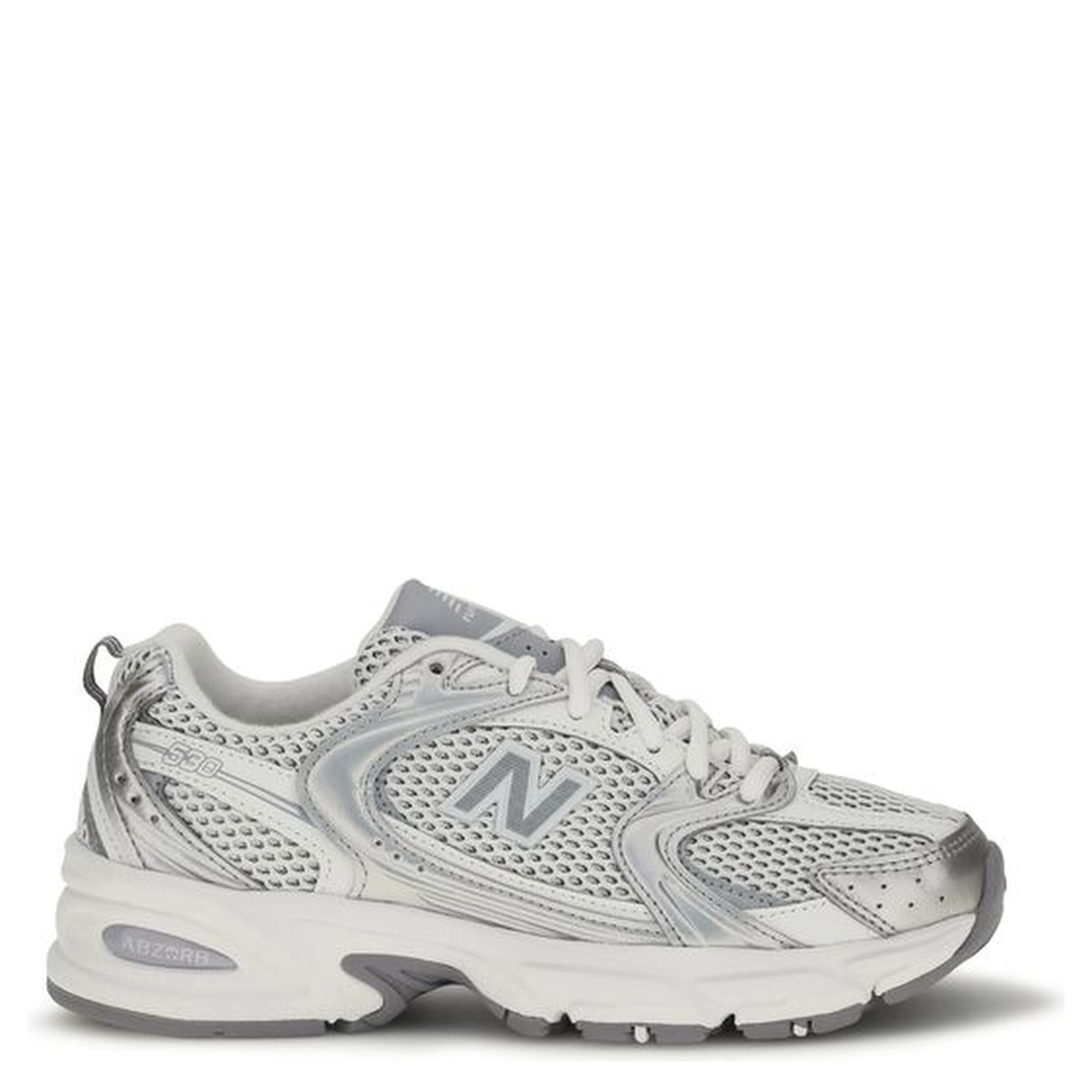 White Polyamide Athletic Sneakers