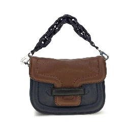 Multicolor Goatskin Shoulder Bag