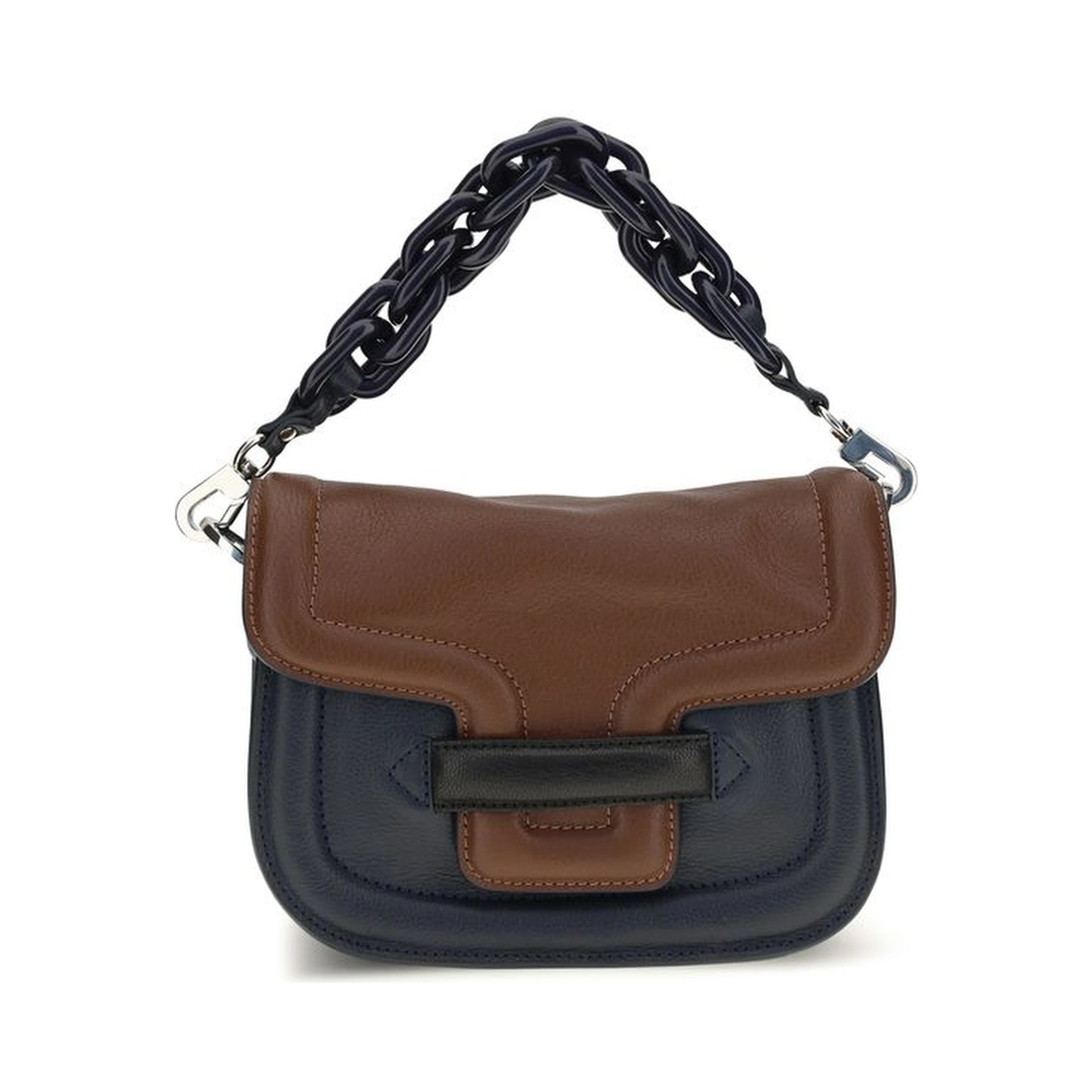 Multicolor Goatskin Shoulder Bag