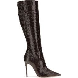 Brown Calf Leather Bos Taurus High Heel Boots