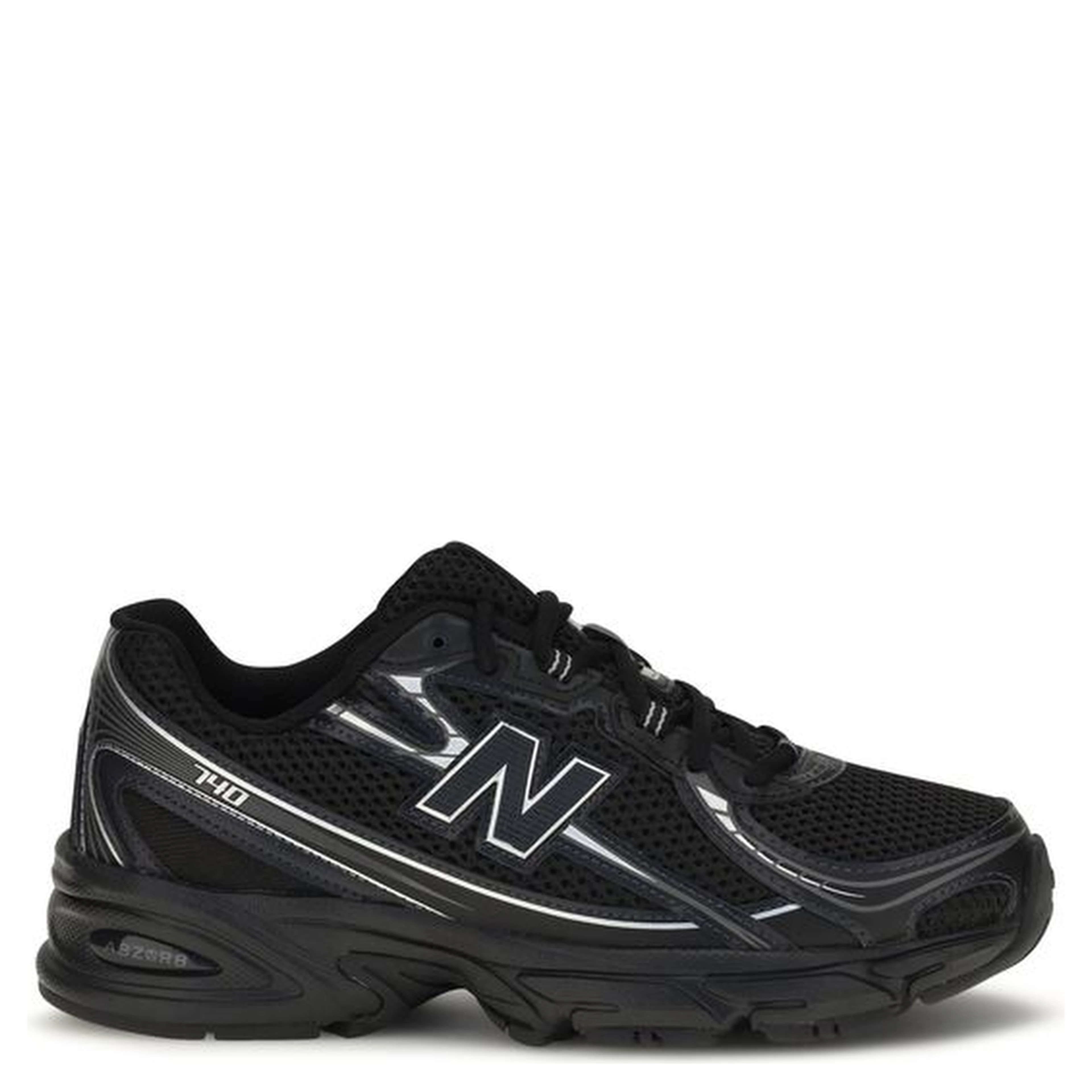 Black Polyamide Athletic Sneakers