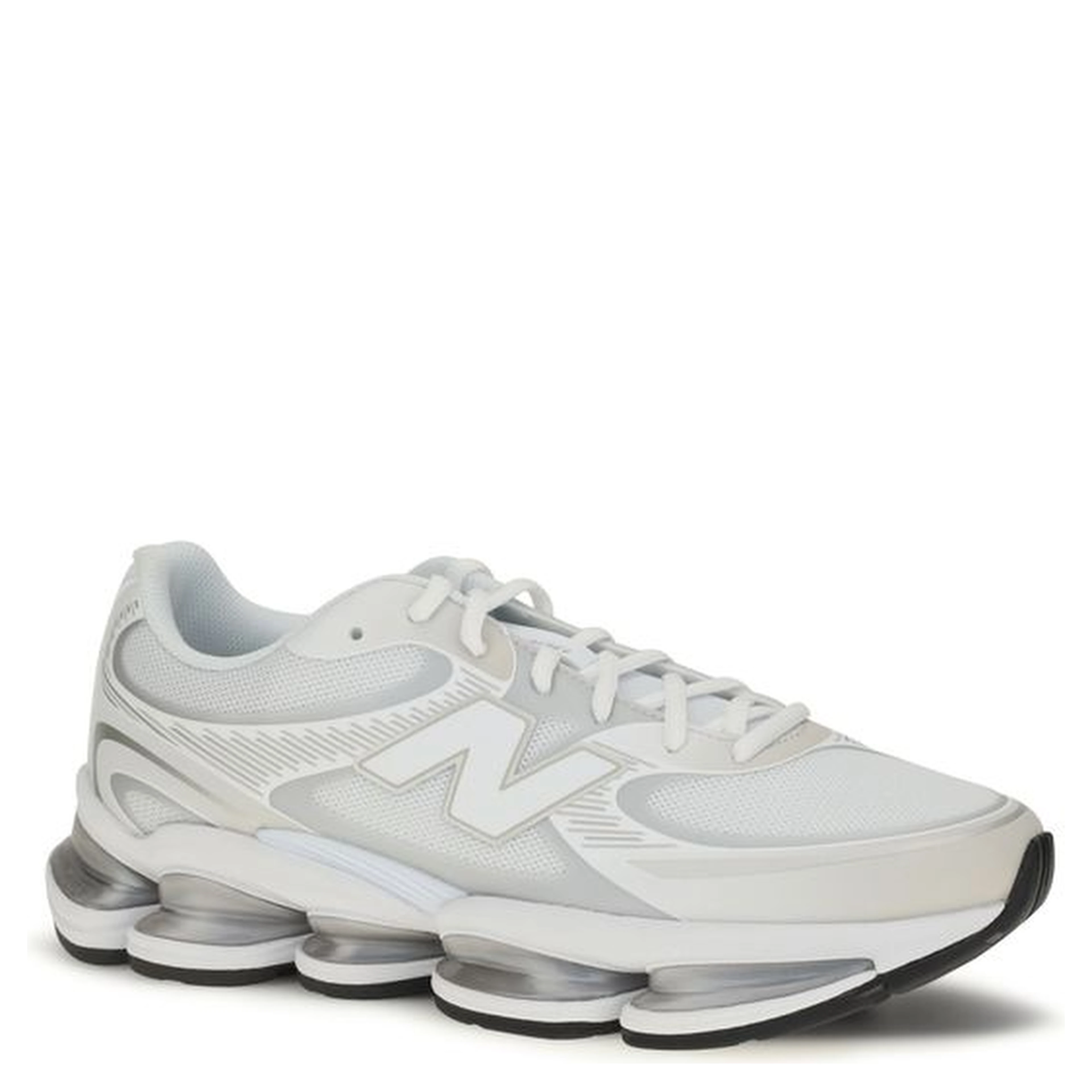 White Polyamide Athletic Sneakers