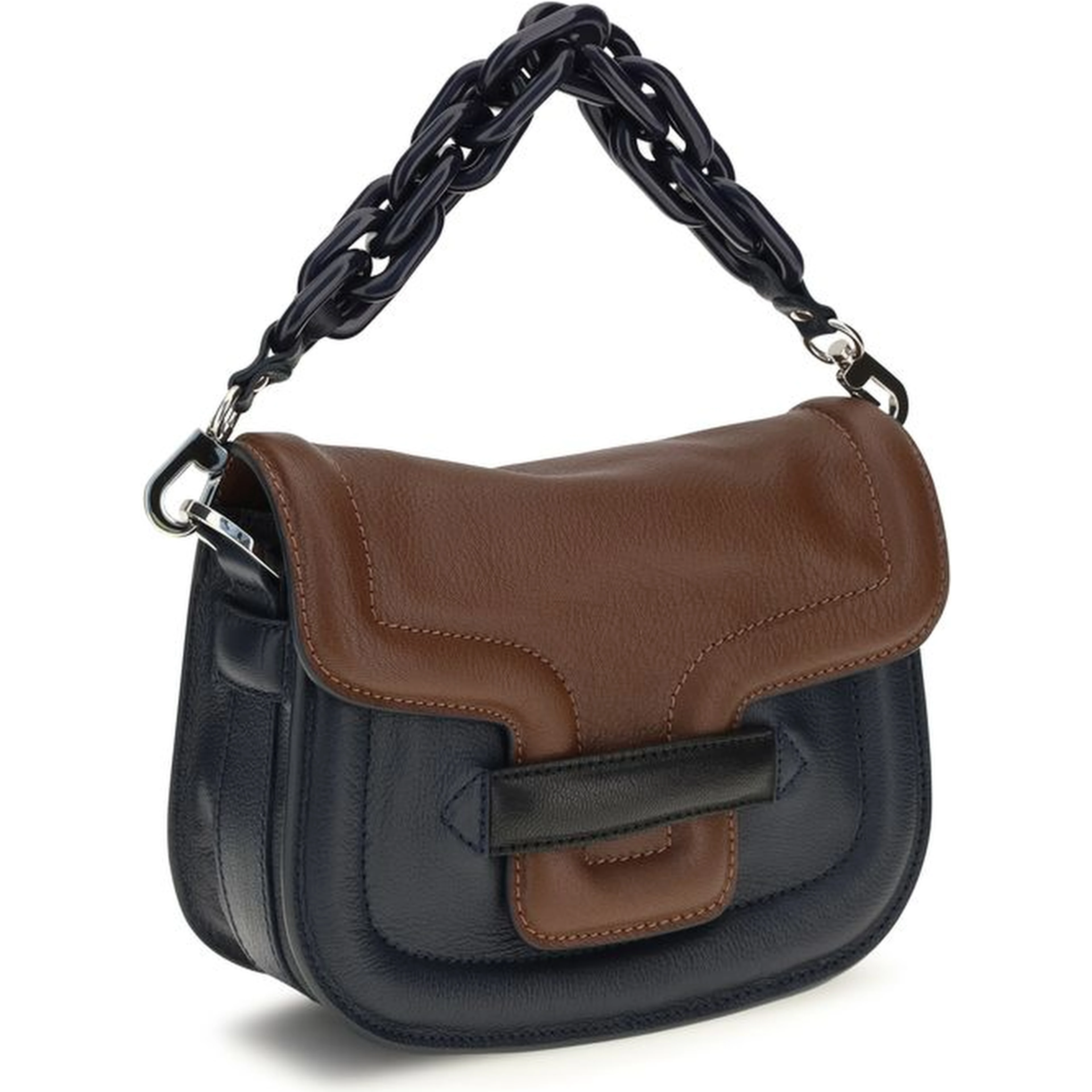Multicolor Goatskin Shoulder Bag