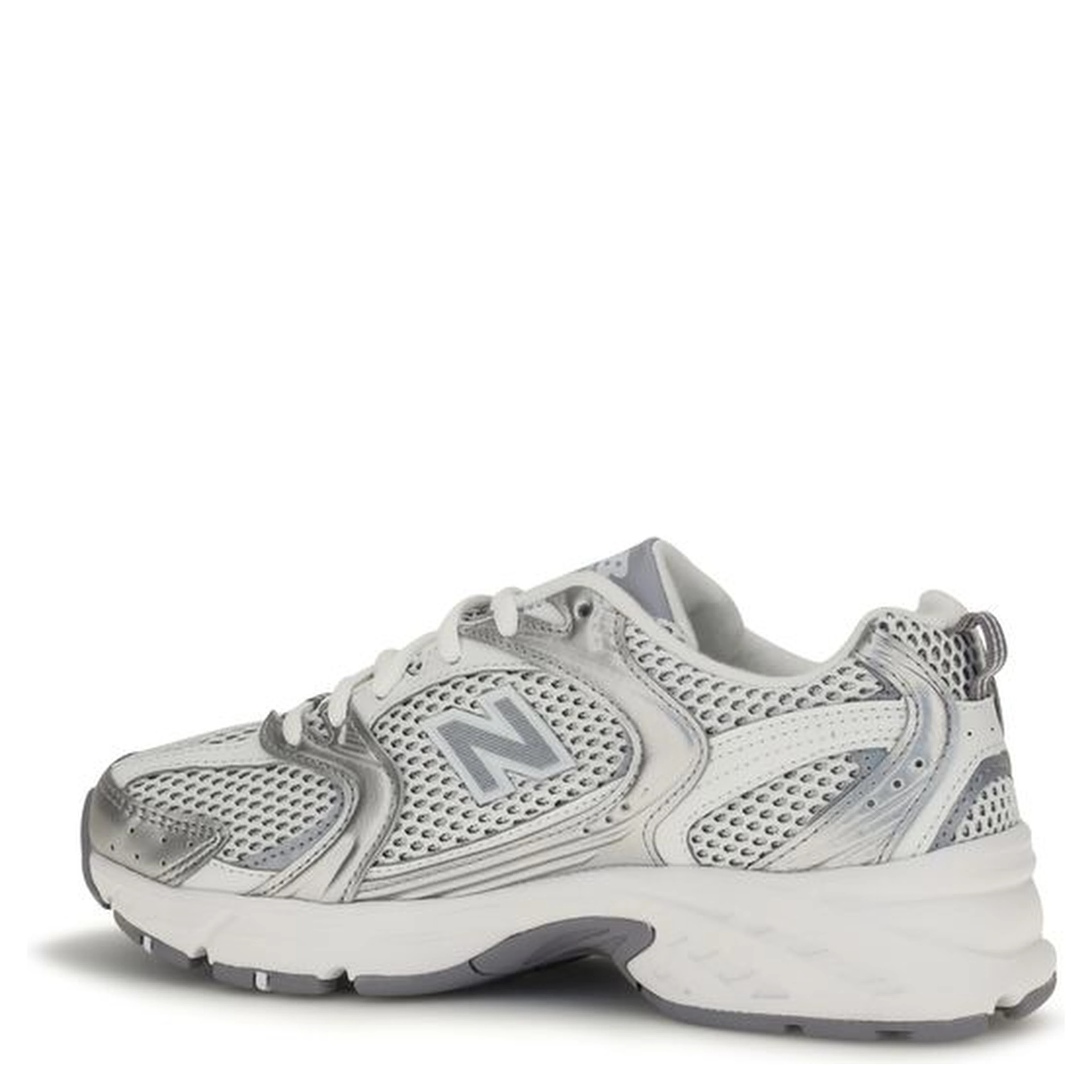 White Polyamide Athletic Sneakers