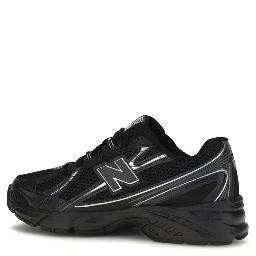 Black Polyamide Athletic Sneakers