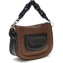 Multicolor Goatskin Shoulder Bag