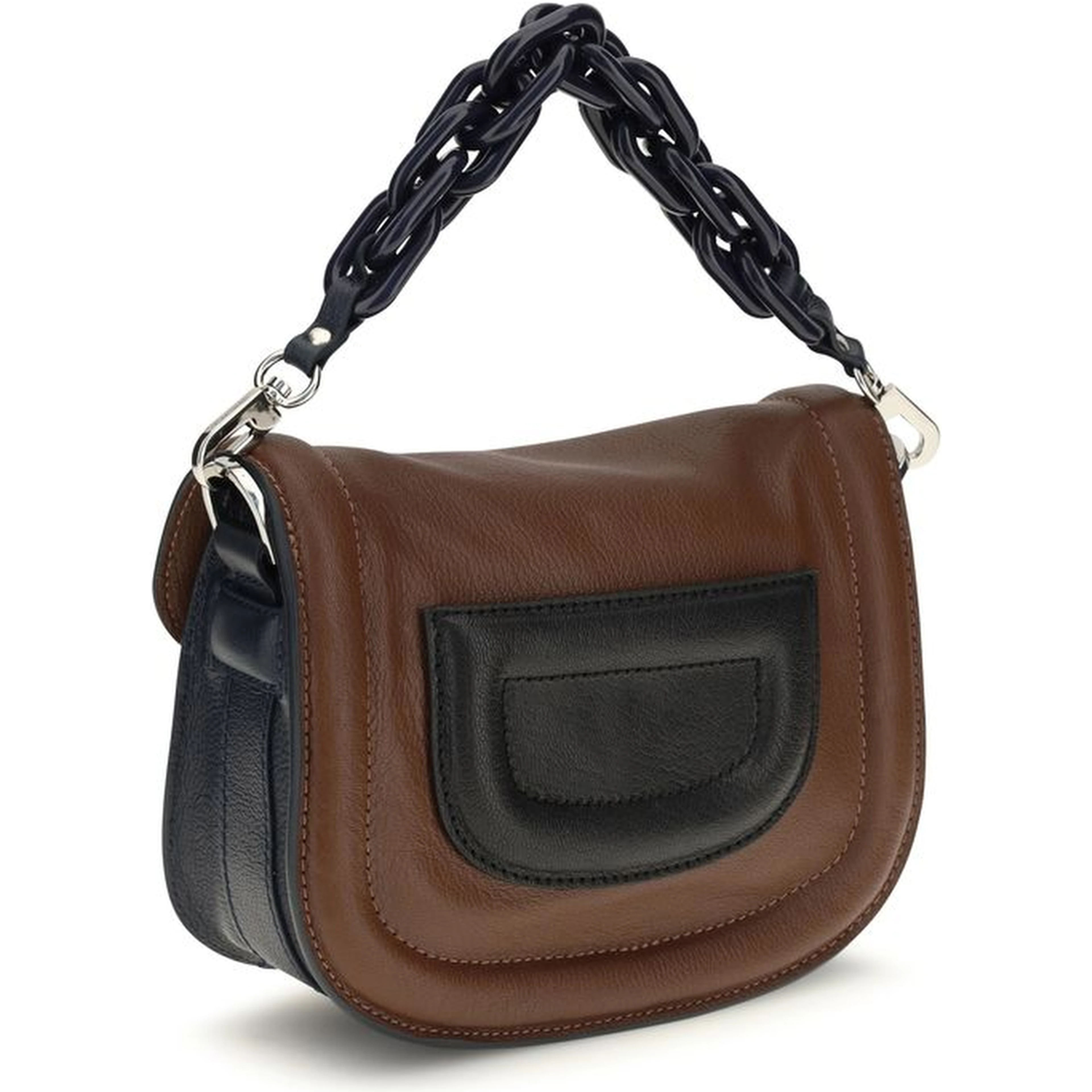 Multicolor Goatskin Shoulder Bag