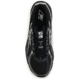 Black Polyamide Athletic Sneakers