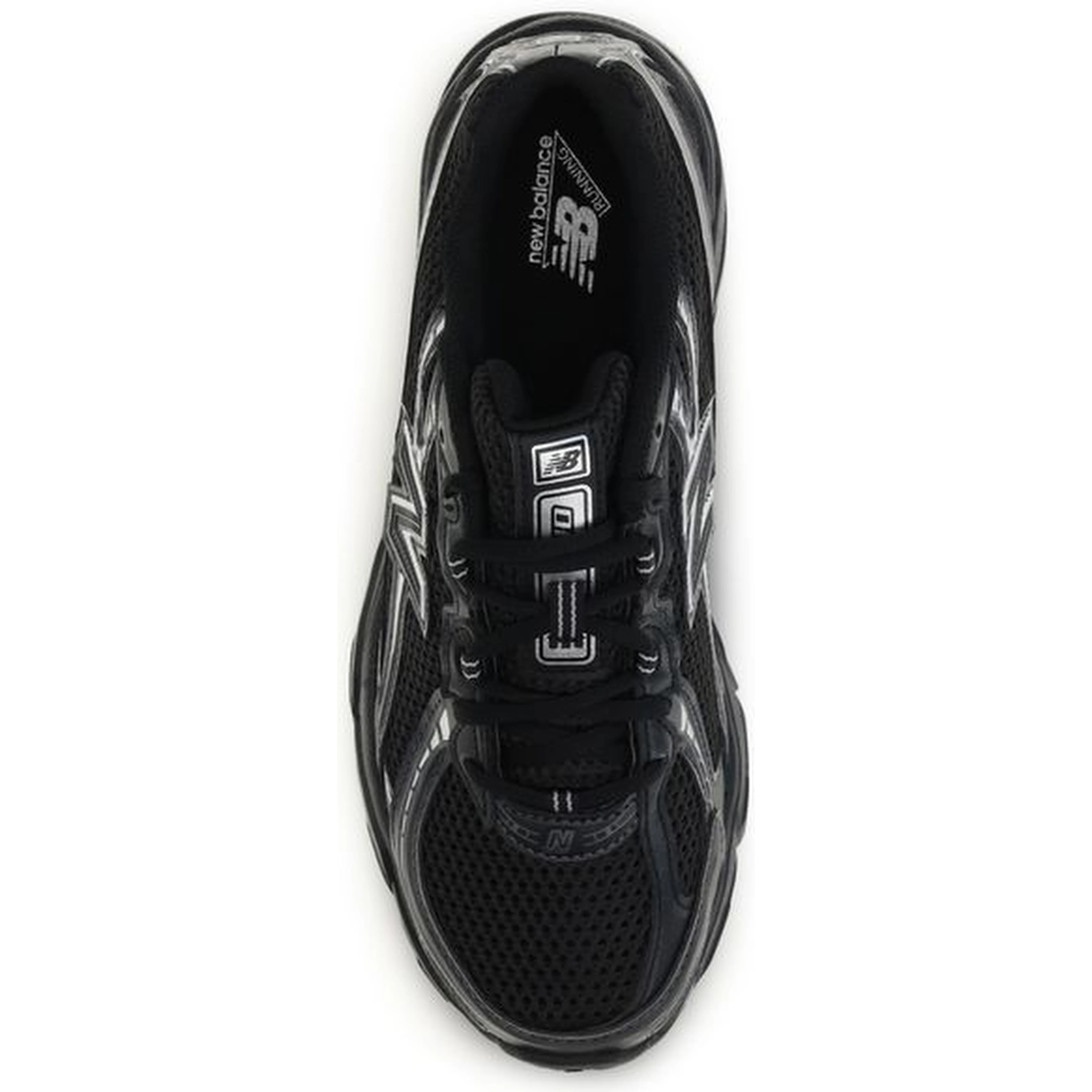 Black Polyamide Athletic Sneakers