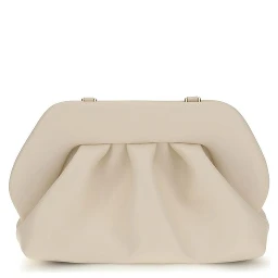 Beige Polyethylene Clutch Bag