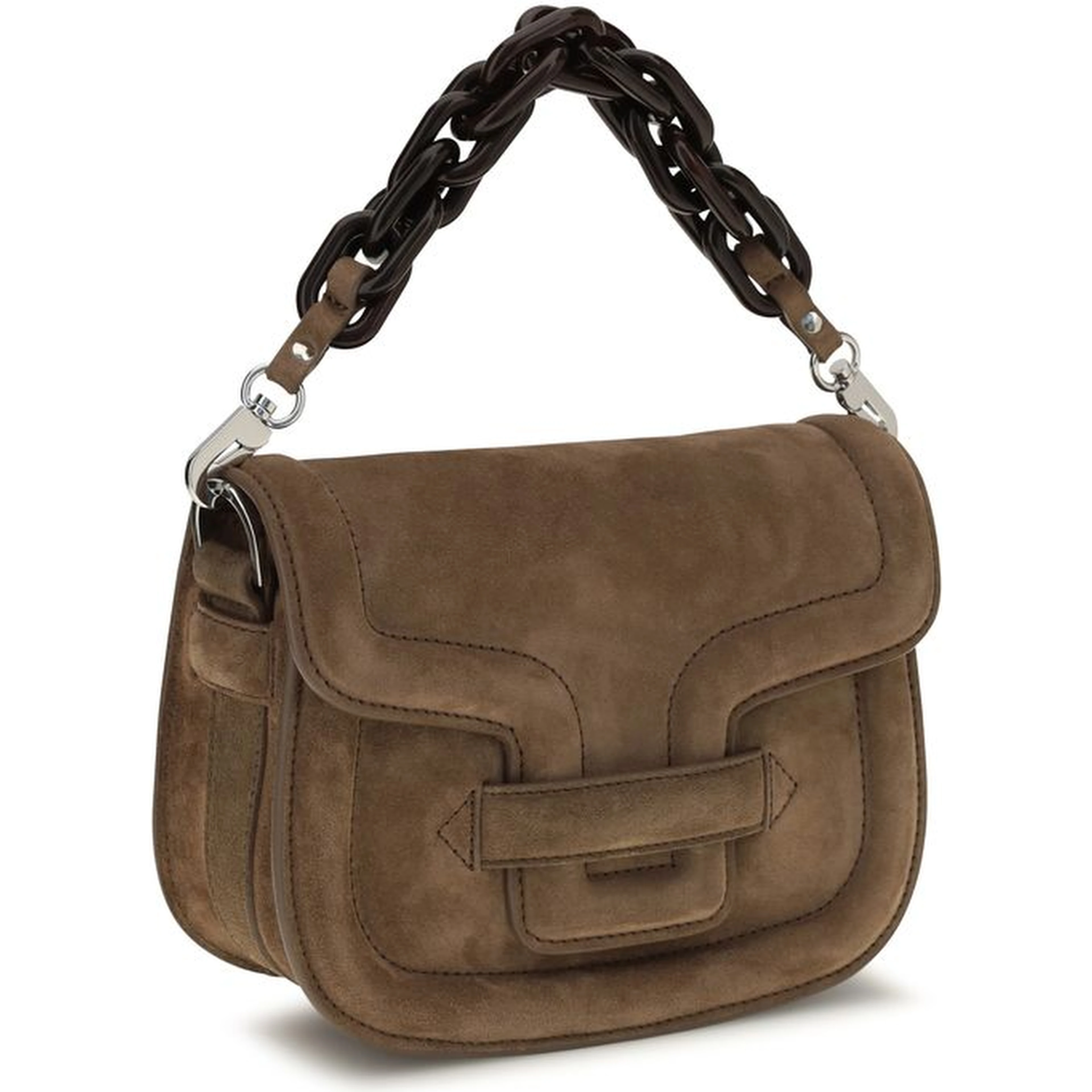 Brown Goatskin Shoulder Bag