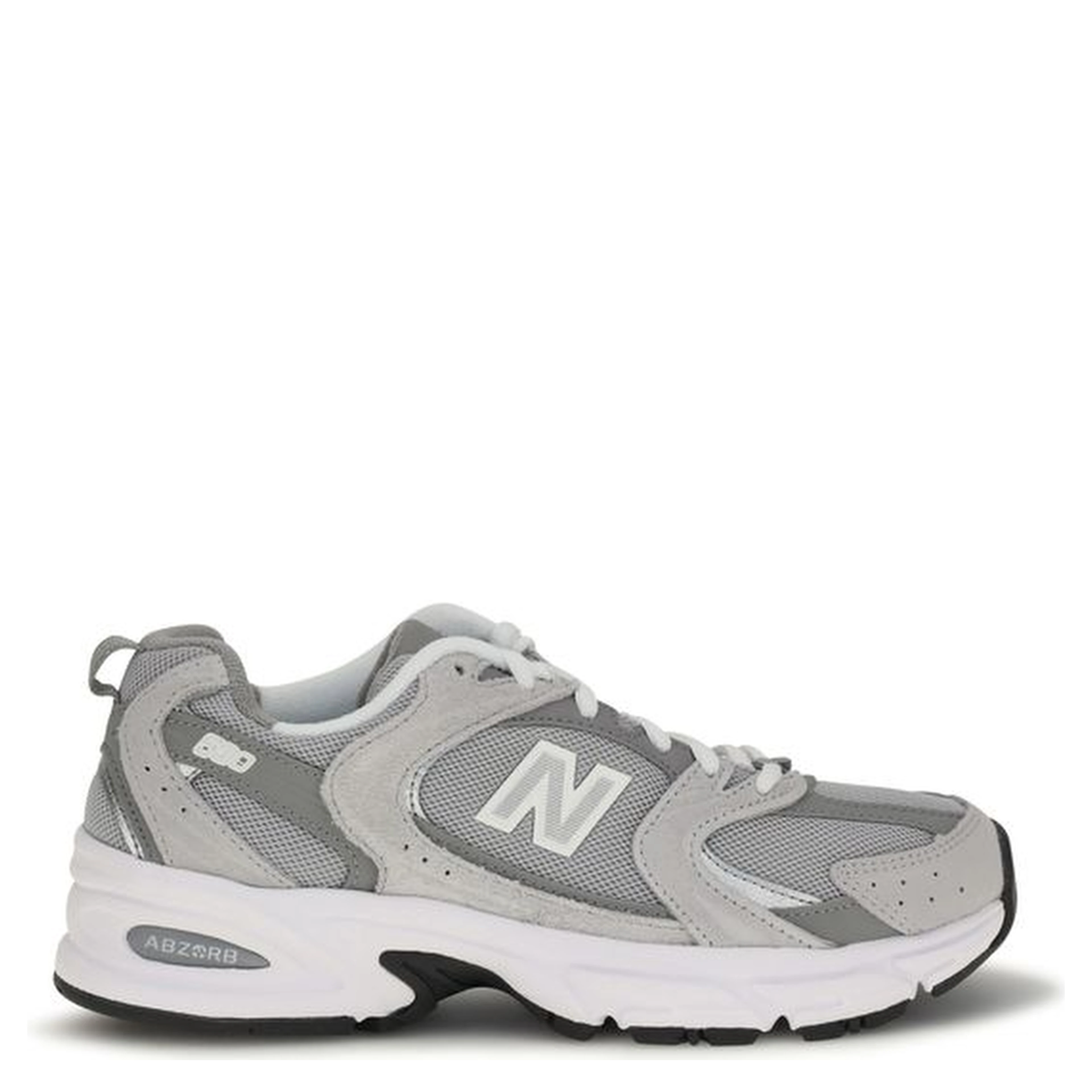 Gray Polyamide Athletic Sneakers