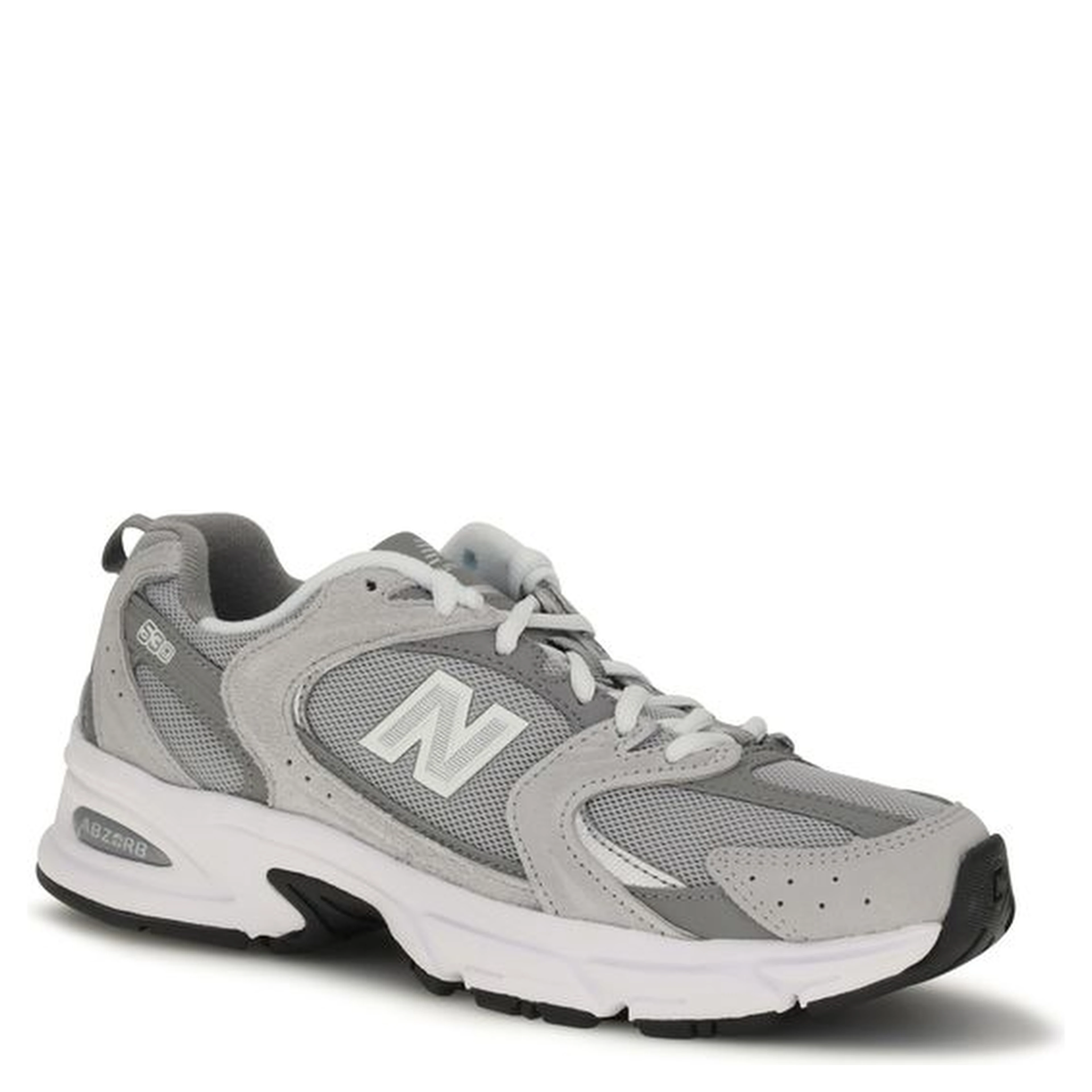 Gray Polyamide Athletic Sneakers