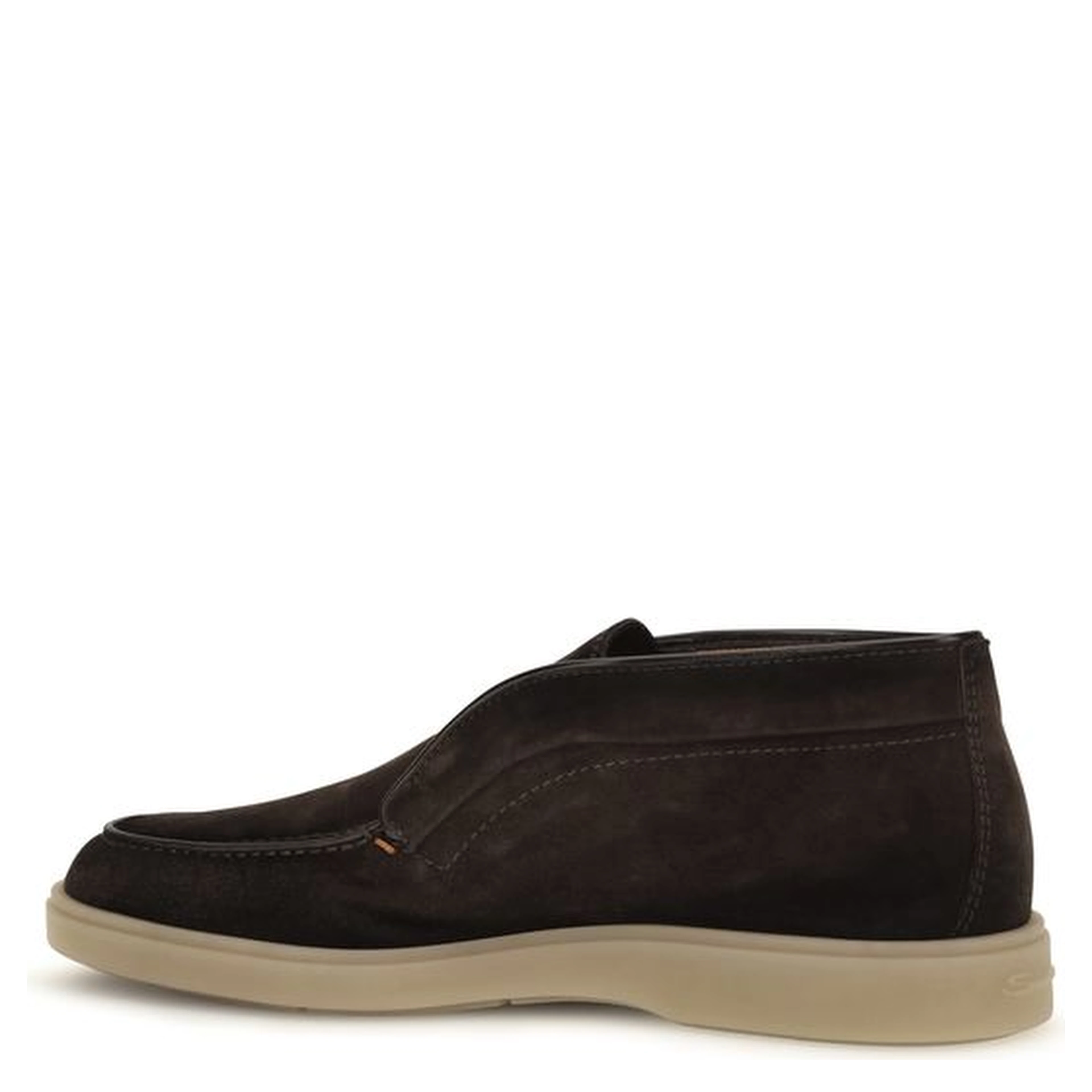 Brown Suede Leather Slip-On Loafers