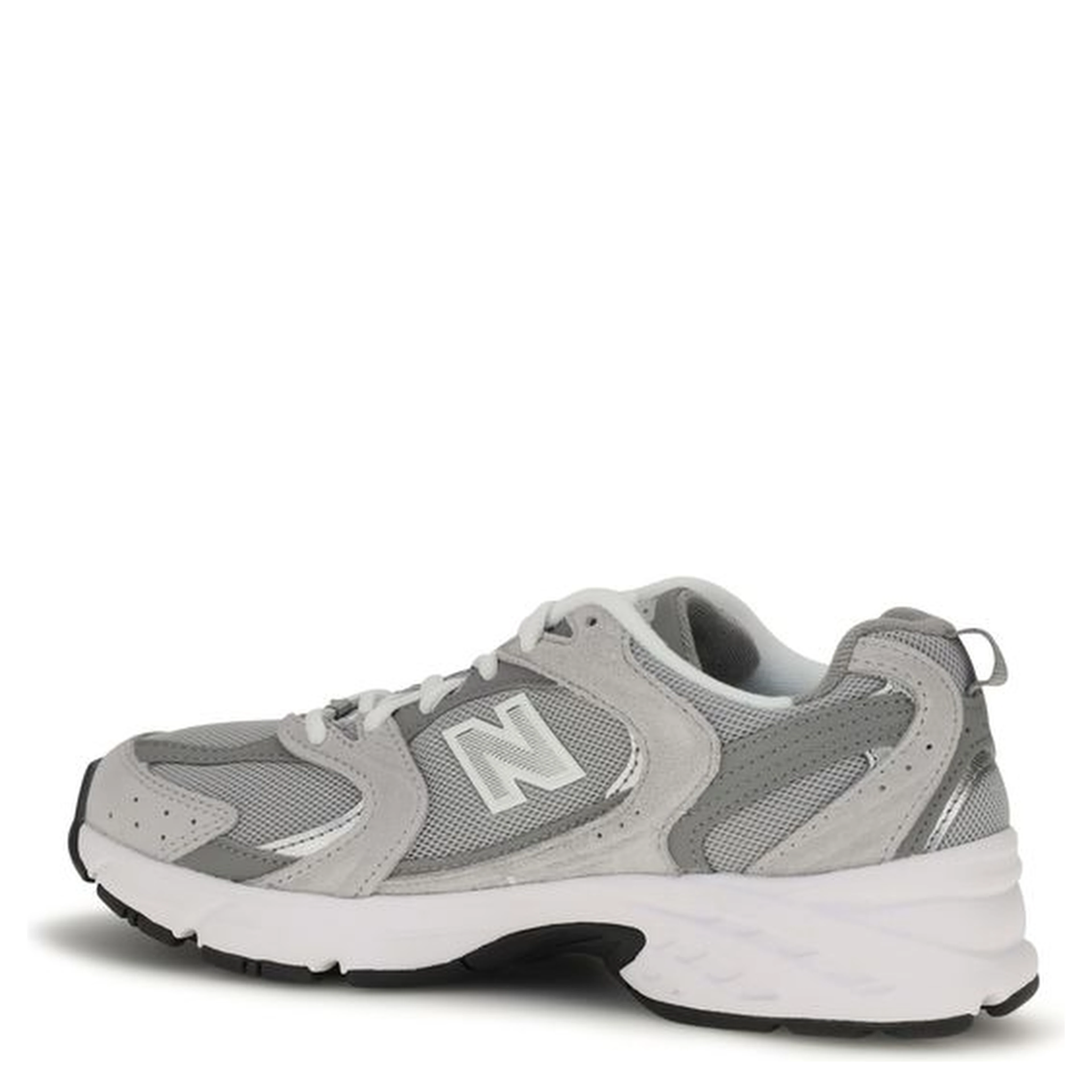 Gray Polyamide Athletic Sneakers