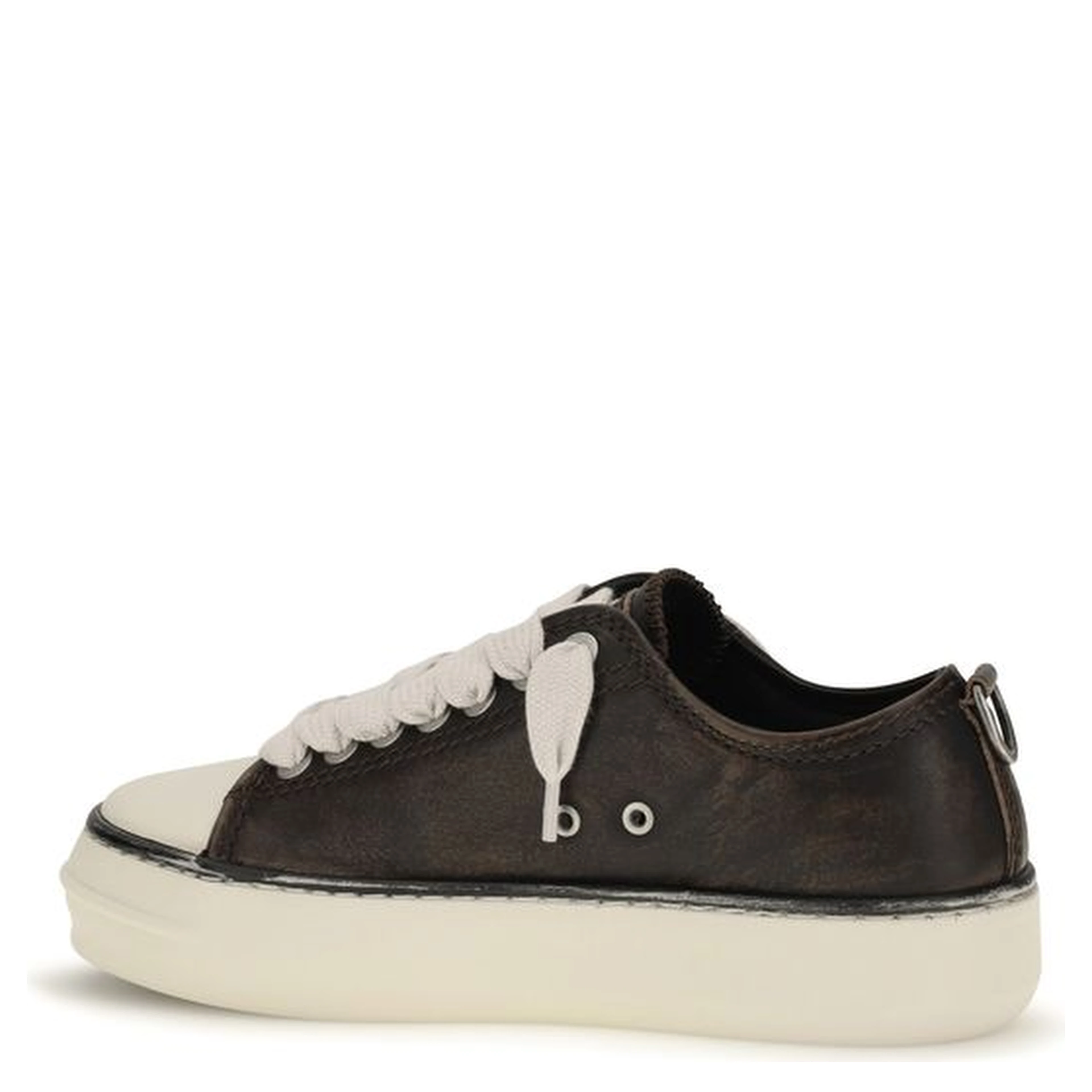 Brown Calf Leather Bos Taurus Chunky Sneakers