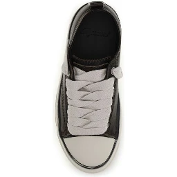 Brown Calf Leather Bos Taurus Chunky Sneakers
