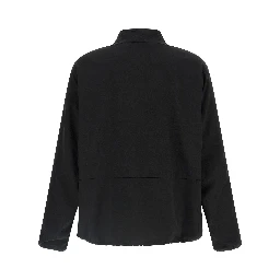 Black Virgin Wool Full-Length Jacket