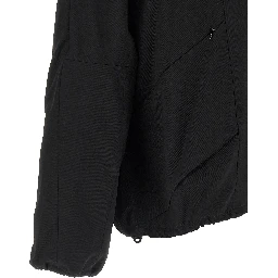 Black Virgin Wool Full-Length Jacket