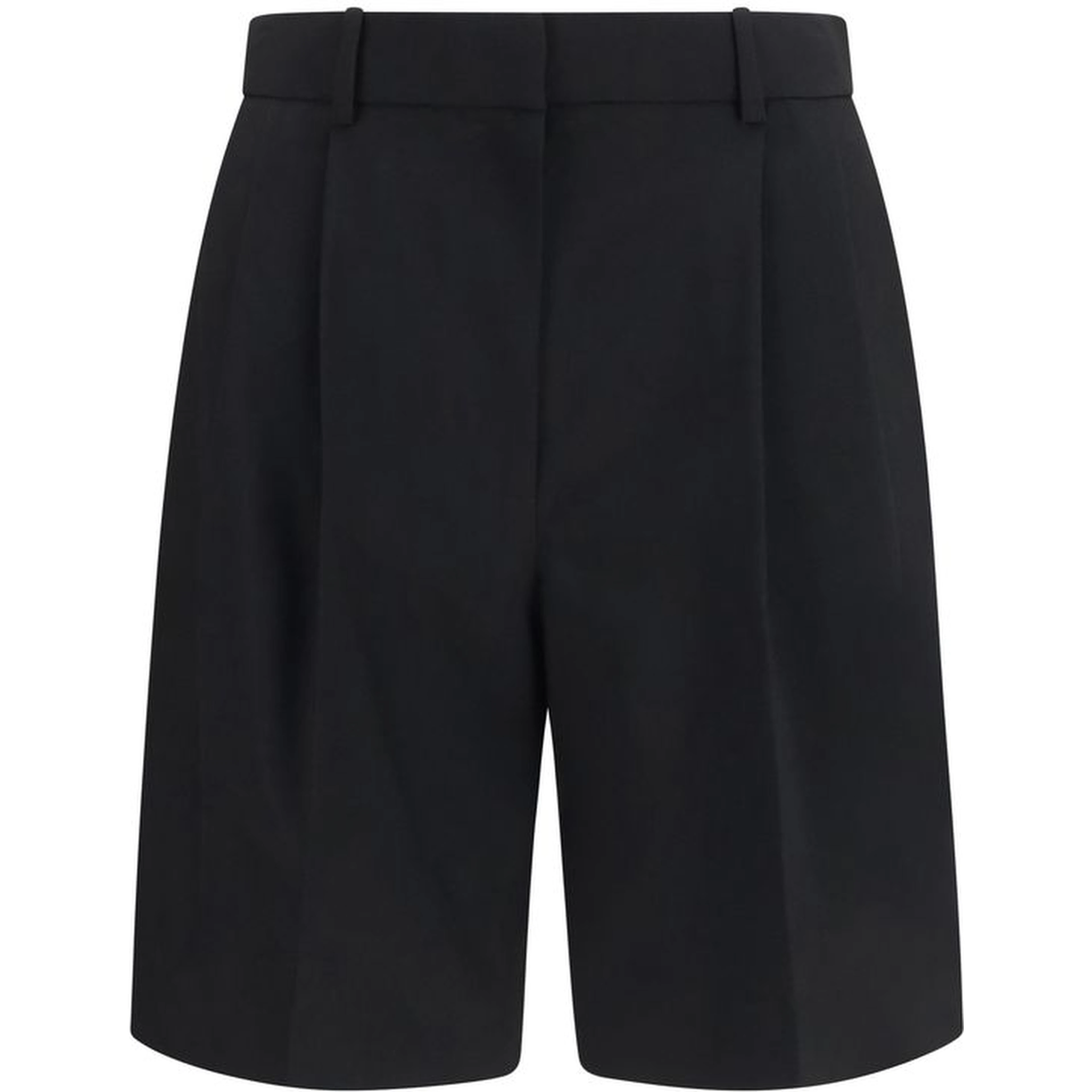 Black Wool Oves Aries Bermuda Shorts