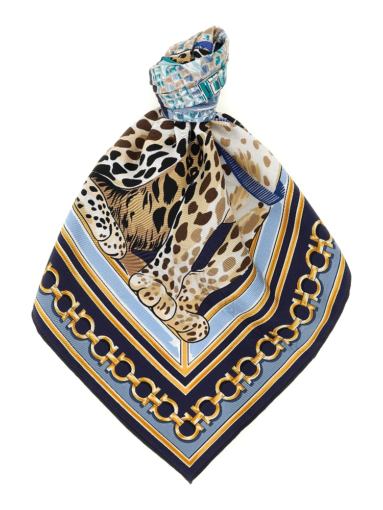 Blue Silk Foulard