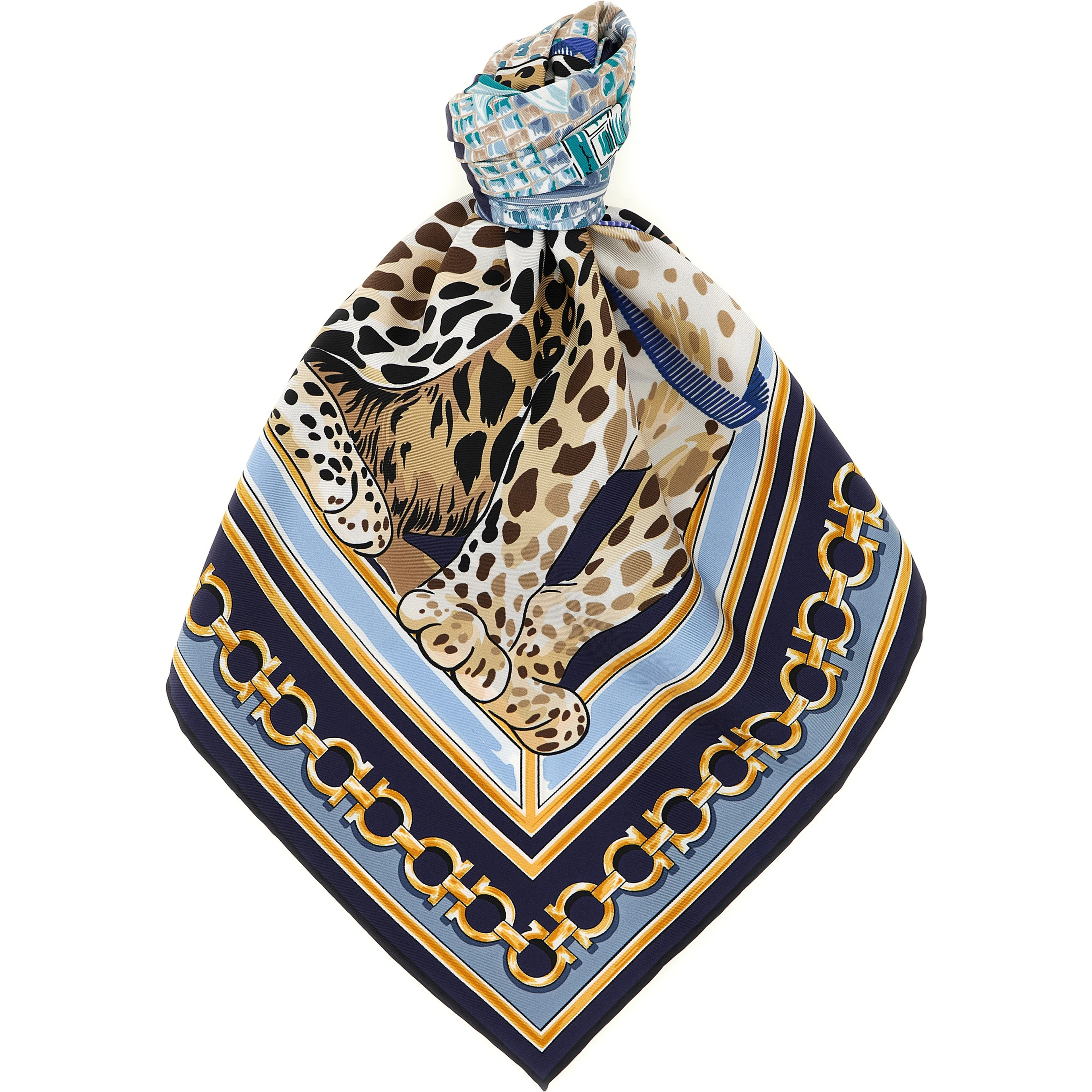 Blue Silk Foulard