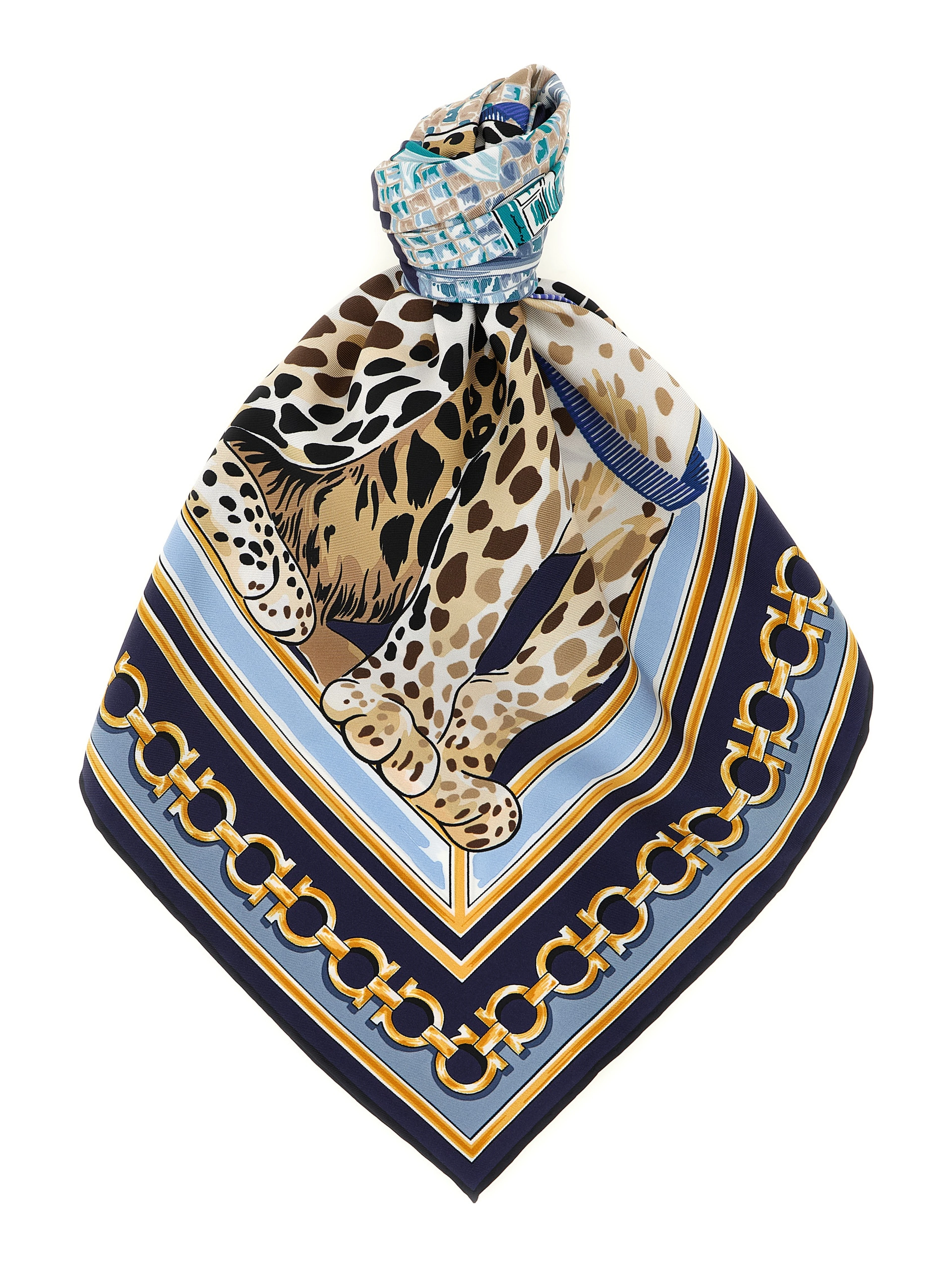 Blue Silk Foulard
