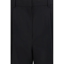 Black Wool Oves Aries Bermuda Shorts