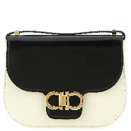 Bicolor Calfskin Crossbody Bag