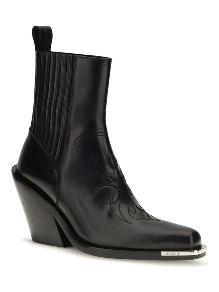 Black Calf Leather Bos Taurus Ankle Boots alternative