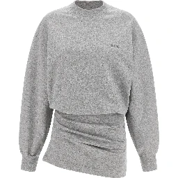 Gray Cotton Short Dress