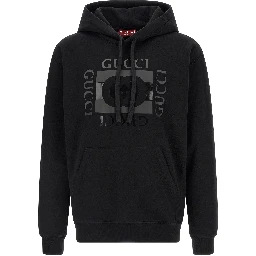 Black Cotton Sweatshirt