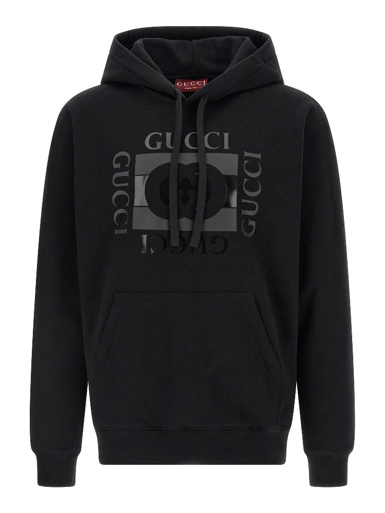 Black Cotton Sweatshirt