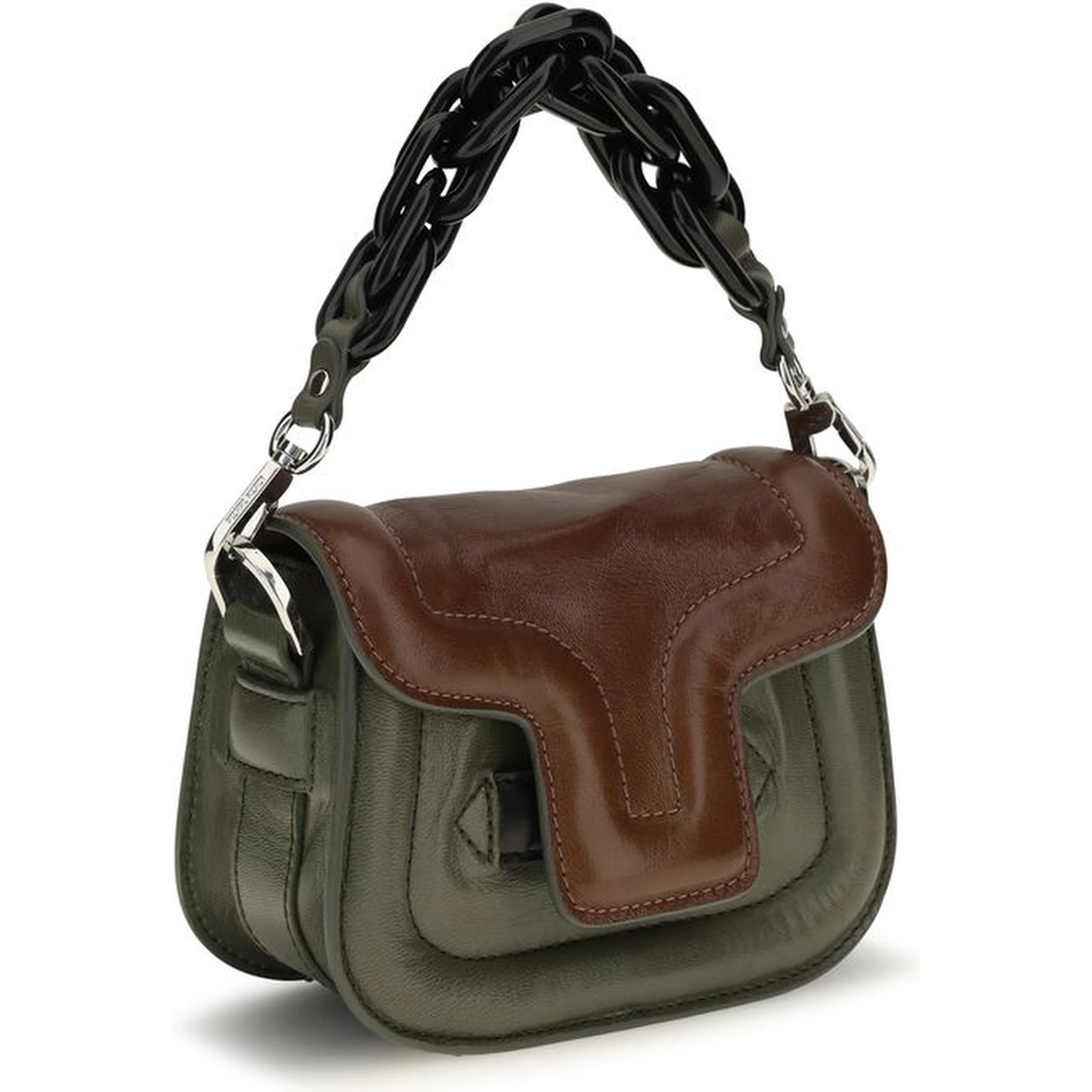 Brown Calf Leather Bos Taurus Handbag