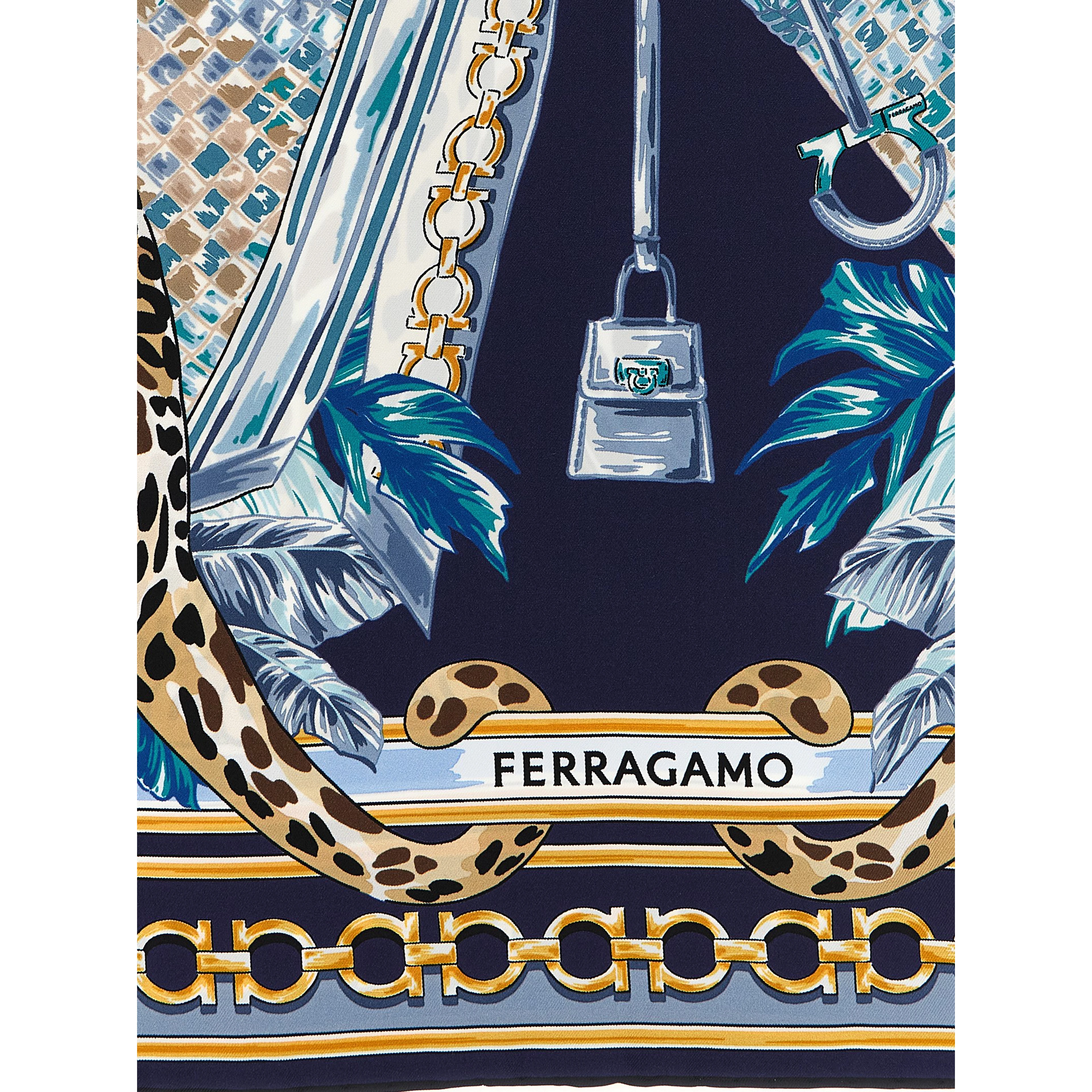 Blue Silk Foulard