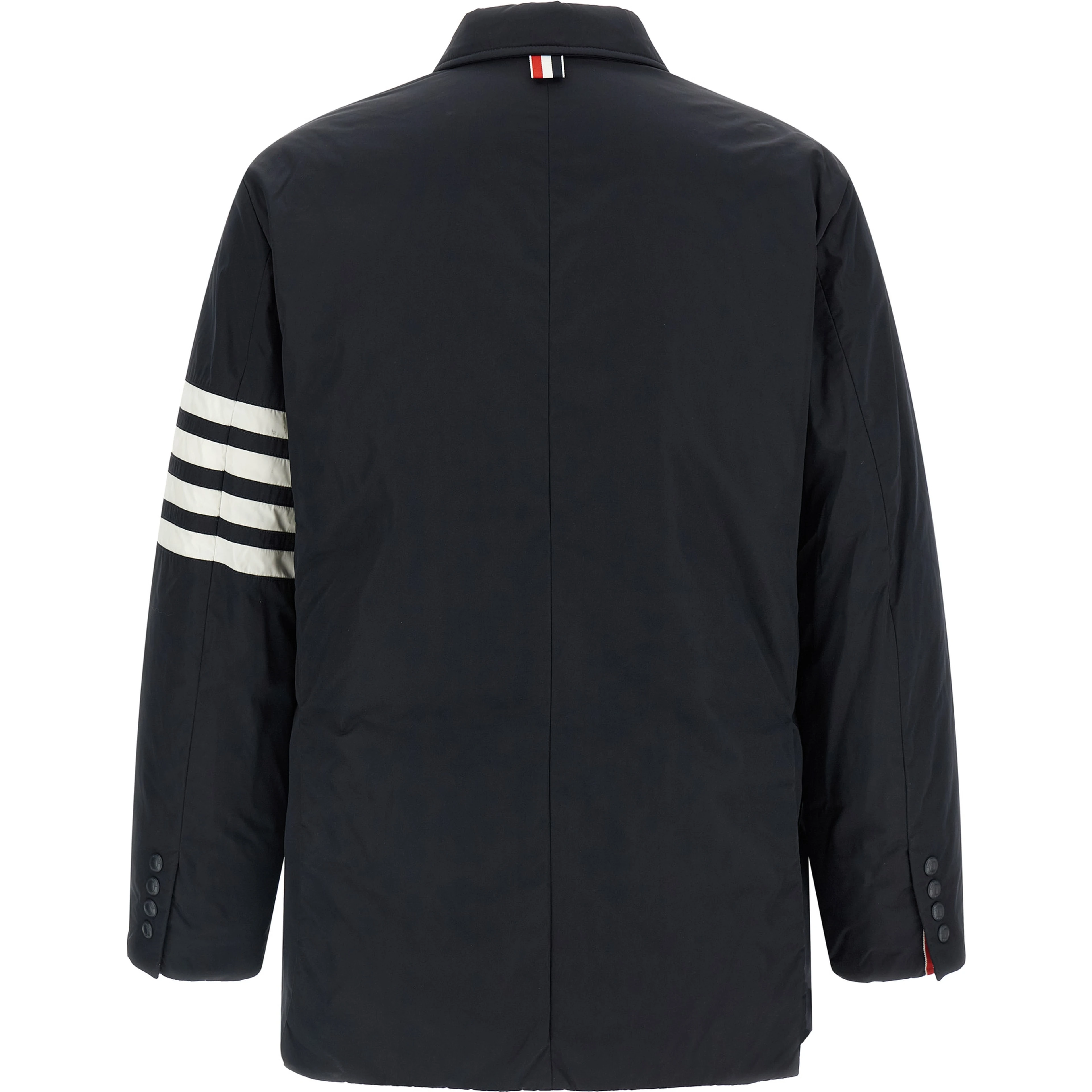Blue Polyester Biker Jacket