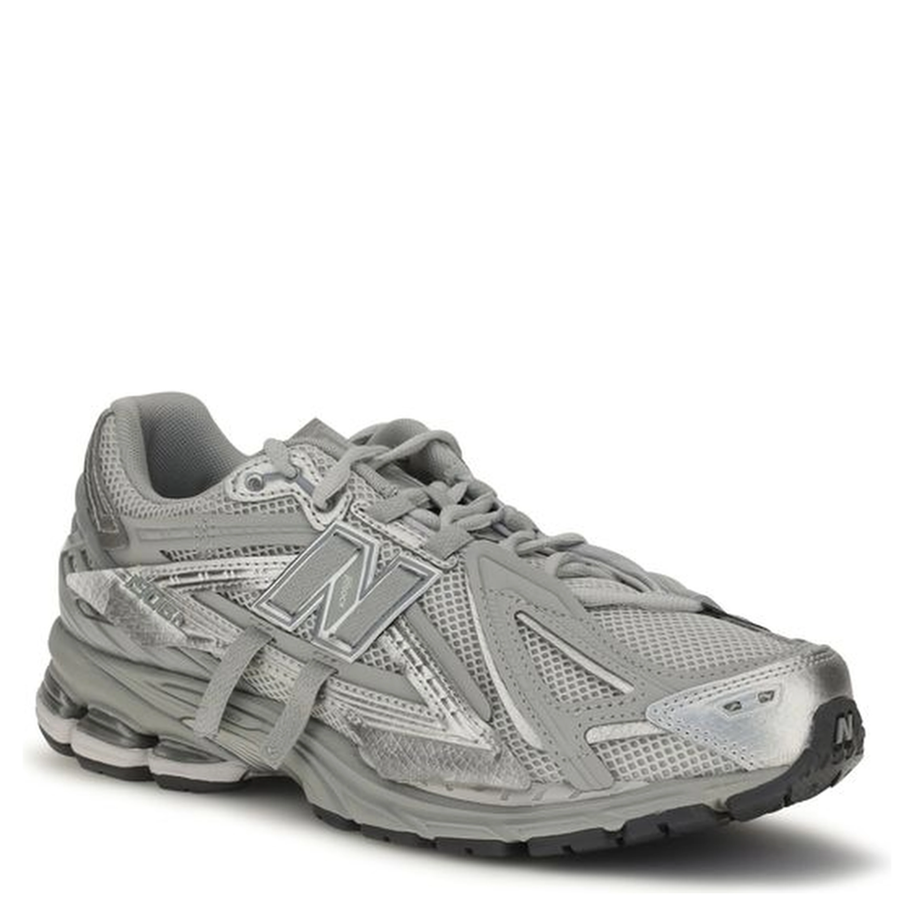Gray Fabric Athletic Sneakers