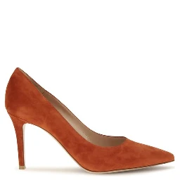 Red Calf Leather Bos Taurus High Heel Pumps