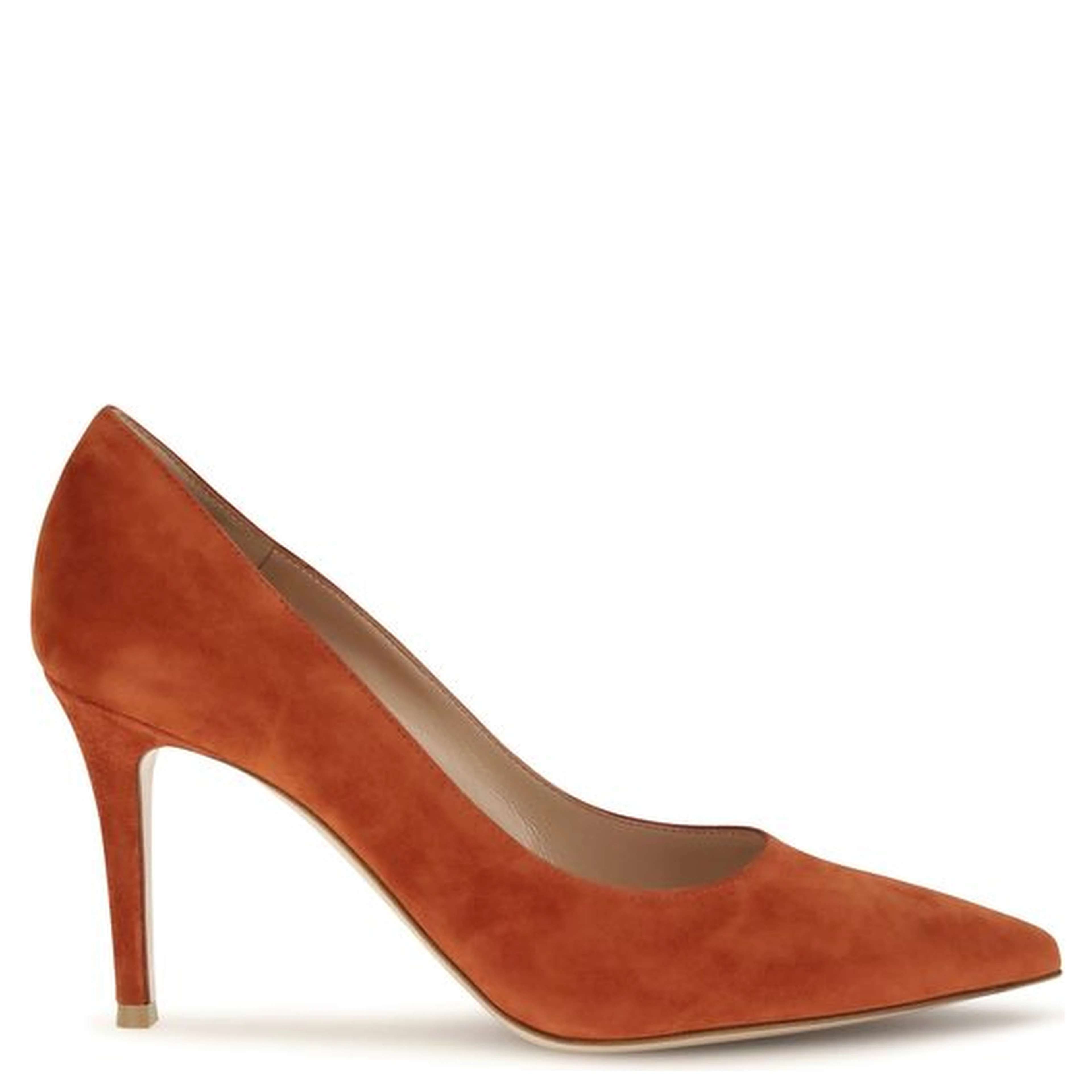 Red Calf Leather Bos Taurus High Heel Pumps