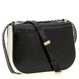 Bicolor Calfskin Crossbody Bag