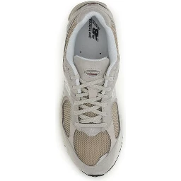 Beige Fabric Athletic Sneakers