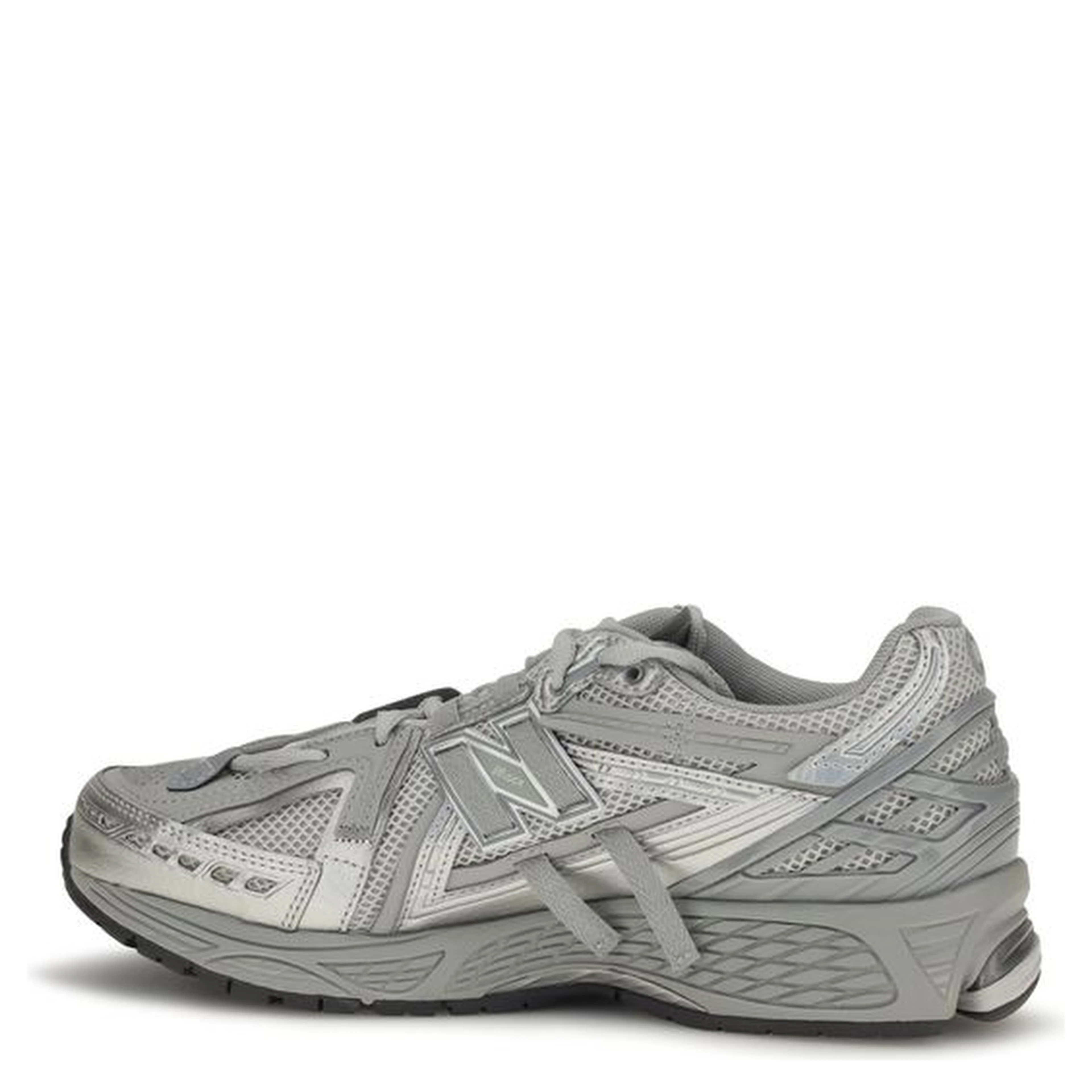 Gray Fabric Athletic Sneakers
