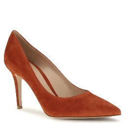 Red Calf Leather Bos Taurus High Heel Pumps