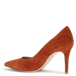 Red Calf Leather Bos Taurus High Heel Pumps